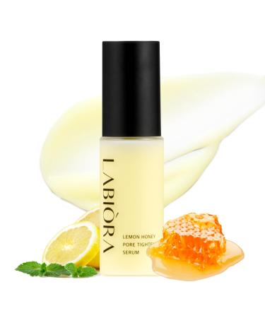 Labiora Lemon Honey Pore Care Serum for Face Niacinamide Vitamin C Derivative Anti-Sebum P Complex Smooth Texture Refreshing Hydration Clearer-Looking Skin All Skin Types 1.11 fl oz / 33ml