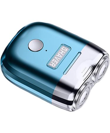 Mens Shaver Electric Facial Shaver for Men Battery Operated Cordless and Dry Small Beard Trimmer for Close Shave Blue - Buy Online on GoSupps.com