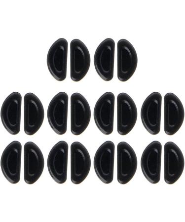 Bayore Self-Adhesive Nose Pads for Glasses - 10 Slip-Resistant Silicone Pads Thin & Comfortable Black 1mm - Buy Online on GoSupps.com