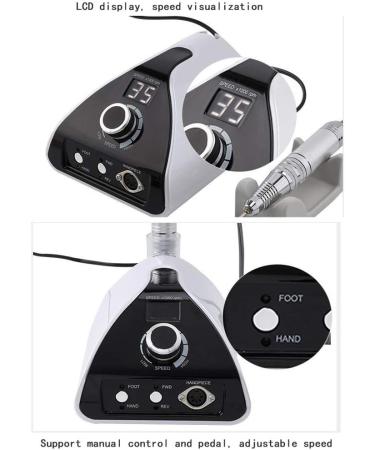 30000 RPM Efile Buffer Manicure Grinder Pedicure Tools for Acrylic Nails with Nail Drill Bits Set and Sanding Bands Nail Buffer Manicure Pink - Buy Online on GoSupps.com