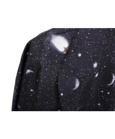 Black Space Printing Kids Haircut Cape for Boys | Barber Cape Cover for Hair Cutting & Styling - Ideal for Shampoo Sessions - Buy Online on GoSupps.com