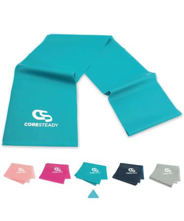 Coresteady Resistance Band For Men & Women - Exercise Band to Build Strength Flexibility Muscle & Tone - For Fitness Stretching Pilates Physio & Yoga - With Exercise Guide 3. TURQUOISE 1.3 Metre - Buy Online on GoSupps.com