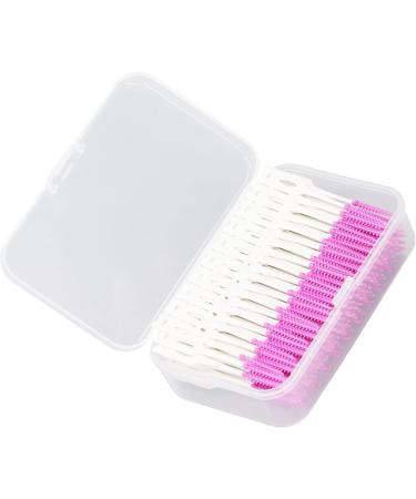 200 Pieces Interdental Brushes - Soft Silicone Dental Floss Toothpicks for Effective Oral Care - Purple - Buy Online on GoSupps.com