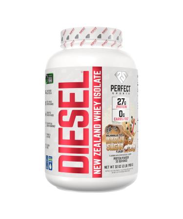 Perfect Sports Diesel 100% New Zealand Whey Isolate (2lbs) Th bulles au sucre brun - Prot ines - Isolat de prot ines de lactos rum Th bulles au sucre brun 2lbs