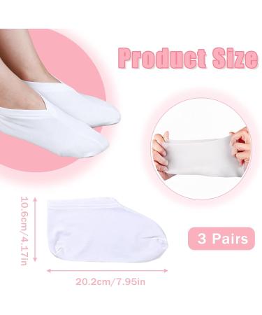 Moisturizing Socks for Dry Feet - 3 Pairs - Overnight Foot Spa Treatment for Women and Men - Lotion Infused - Soft Cotton Material - Buy Online on GoSupps.com