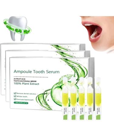 Tlopa ampoule toothpaste tlopa ampoules tooth serum ampoule essence toothpaste 3V fruit acid tooth whitening essence stain remover for teeth removal of tartar and plaque (3 box)