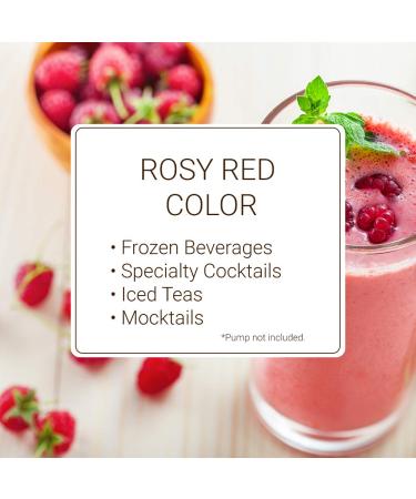 Monin Raspberry Syrup - Sweet and Tart Cocktail Mixer - Gluten-Free, Non-GMO - 33.8 Fl Oz (1 Liter) - Buy Online on GoSupps.com