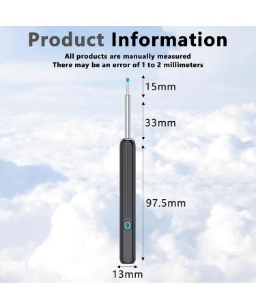 Buy 1296p HD WiFi Ear Wax Removal Otoscope - Waterproof with 6 LED Lights 360 Wide Angle for iPhone iPad & Android - Buy Online on GoSupps.com