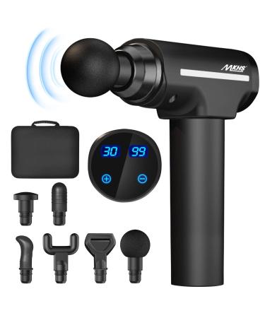 Mkh's muscle massage pistol massage gun massage gun massage gun with 30 speeds/massage gun with up to 3200u/min and 6 massage heads/for deep fabric & muscle massage