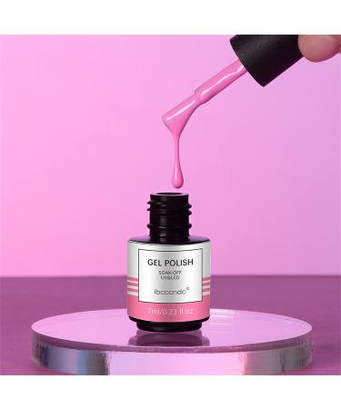 JOYISURE Gel Nail Polishes Glitter Gel Nail Polish Soak Off UV LED Gel Polish Kit Nail Art Set of Coral Pink Nude Grey Purple Peach Brown Colours 8ml each (#16) - Buy Online on GoSupps.com