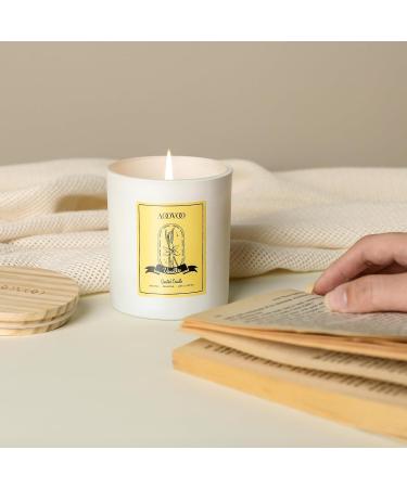 AOOVOO Vanilla Candles - Scented Soy Wax Candles with Crystals 10oz | Perfect Gift for Women & Men | 60H Burn | Ideal for Birthdays & Mother's Day - Buy Online on GoSupps.com