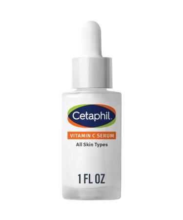 Cetaphil Vitamin C Serum Visibly Reduces Look of Dark Spots and Hyperpigmentation Formulated with Niacinamide Designed for Sensitive Skin Fragrance Free Dermatologist Tested 1oz
