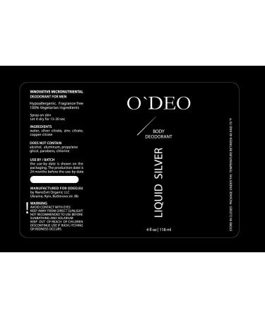 Organic Aluminum-Free Deodorant Spray for Men | Unscented | 4 fl oz | Sensitive Skin Friendly - Buy Online on GoSupps.com