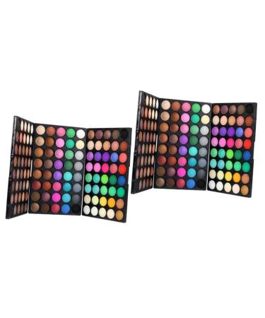 Beavorty 2pcs 120 Shadow Pallet Ladies for Makeup Eye Pearly Combination Eyeshadow Long Matte Lustre 1 count (Pack of 1) As Shownx2pcs