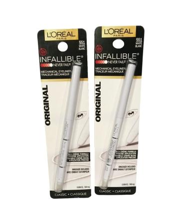 L'Oreal Infallible Mechanical Eyeliner Original 551 White .008 oz (240 mg)