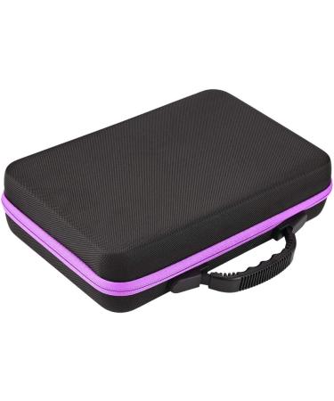 Essential Oil Carrier Bag - 60 Bottle Hard Shell Storage Box (5ml-15ml) - Shockproof & Stylish Purple - Buy Online on GoSupps.com
