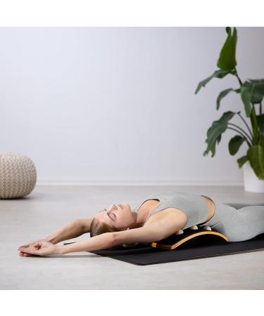 Navaris Wooden Back Extensor & Neck Extension - Back Stretcher for Spine & Neck Relief - Includes Instructions - Buy Online on GoSupps.com