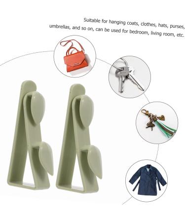 Alipis 30 Pcs Cabinet Door Hook Towel Hooks Over The Door Hanger Plastic Door Back Hook Coat Hook Wall 9x3.2cmx3pcs Greenx3pcs - Buy Online on GoSupps.com