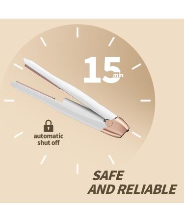 Buy Mini Cordless Hair Straightener - Portable 9 Inch Pencil Curler & Wireless Travel Beard Iron | Adjustable Temp & Quick Heat Up (White - Buy Online on GoSupps.com
