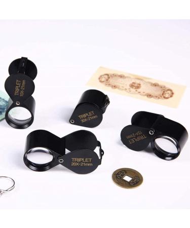 High Magnifying Glass 20X All-Metal -Reading Magnifier for Reading Crafts Repair Magnifier Silver Lofty Ambition - Buy Online on GoSupps.com