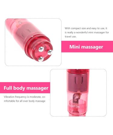 Healifty Portable Mini Vibration Full Body Massager - 4 Heads & Lightweight Design for Personal Use (Pink) - International Shipping Available - Buy Online on GoSupps.com