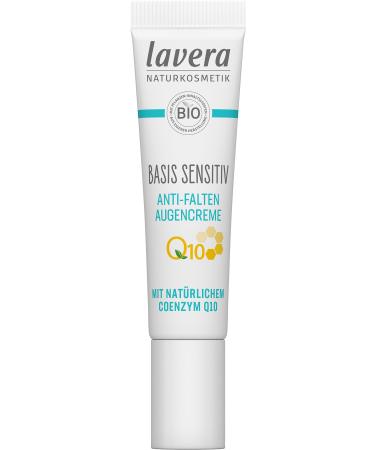 lavera Anti-Wrinkle Eye Cream with Coenzyme Q10 - Vegan - Natural Cosmetics - Organic Plant Ingredients - 100% Natural - Cream 15ml