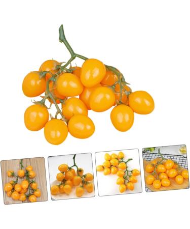 OUNONA Simulated Small Tomatoes Models Cherry Tomatoes Decor Photography Props Artificial Cherry Tomatoes Model Faux Fruit Decor Realistic Party Decor Foam Fake Fruit Window Yellow 4.00X2.00X2.00CM - Buy Online on GoSupps.com
