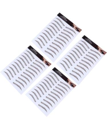 FOMIYES 12 Pcs Eyebrow Stickers Makeup Stickers Hair Eyebrows Brown Imitation Eyebrow Stencil Make up 3d - Buy Online on GoSupps.com