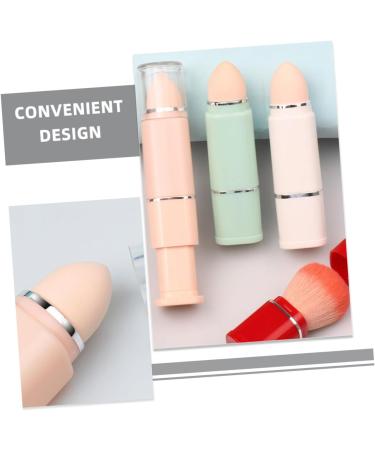 Housoutil 2 in 1 Makeup Brush Bb Cream Brush Retractable Blush Brush Makeup Tool Foundation Applicator Bronzer Brush Contour Brush Sponge Brush Travel Artificial Fiber - Buy Online on GoSupps.com