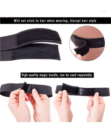 Lace Melting Band for Wig Edges - 2 Pack Black Elastic Bands for Seamless Edge Laying - Buy Online on GoSupps.com