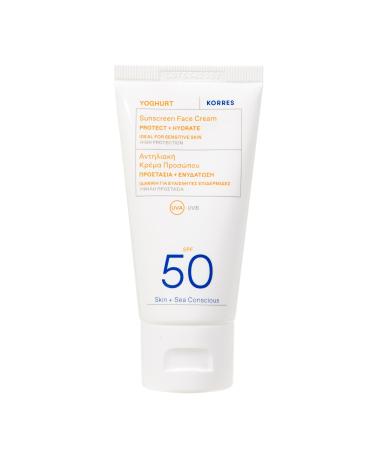 KORRES YOGHURT Sun Cream SPF50 Fast Absorbing Long Lasting Moisturising Water Resistant 50ml