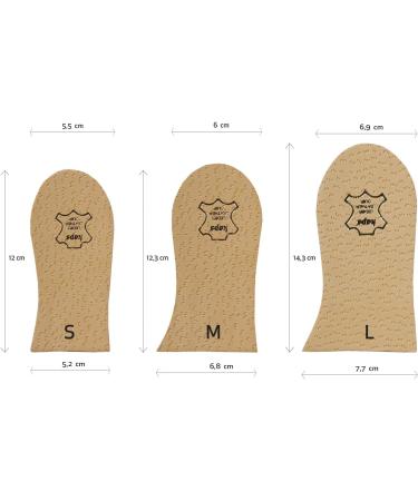 Heel Lift Elevator 10mm Height Orthotic Wedge Shoe Pad - Kaps Topmed Leather Cover - Size S (2 Pieces) - Buy Online on GoSupps.com