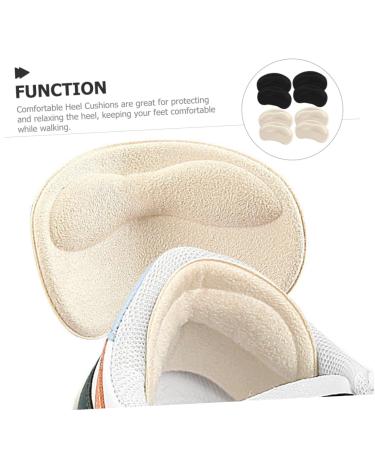 Heel Protector Pads - 4 Pairs Self-Adhesive Heel Liners for Loose Shoes - Cushioning Inserts to Improve Fit & Comfort - Buy Online on GoSupps.com