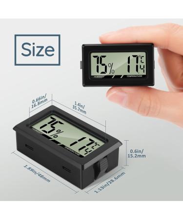 Thlevel Mini LCD Digital Thermometer Hygrometer - Accurate Indoor Humidity Meter for Office Baby Room Living Room Fridge - Pack of 8 - Buy Online on GoSupps.com