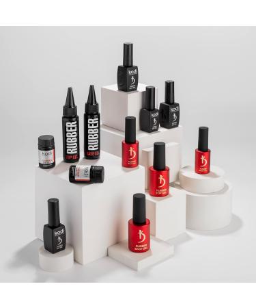 Kodi Professional Rubber Base and Top Coat Gel Polish UV LED - Long-Lasting Manicure Kit (2 x 8 ml) - Buy Online on GoSupps.com