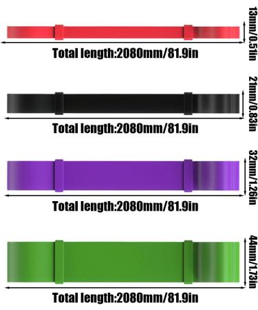 Resistance Pull Up Bands - 4pcs Pull Up Assistance Bands | Multifunctional Stretching Tension Bands with Accessories Heavy Stretch Workout Resistance Bands for Full-Body Leg Muscle Training Yoga - Buy Online on GoSupps.com