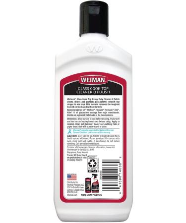 Weiman Hob Cooktop and Stove Top Cleaner Kit - 10 oz. Glass Cook Top Cleaner and Polish - Buy Online on GoSupps.com