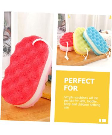 FRCOLOR 8 Pcs Bath Sponge Set - Exfoliating Loofah Ball for Adults & Kids | Ideal Household Spa Scrubber & Filter Cotton Pads - Buy Online on GoSupps.com