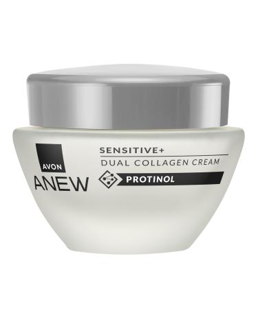 Avon Anew Sensitive+ Dual Collagen Cream 50ml Suitable for Sensitive Skin Contains Skin-soothing Actives To Boost Collagen Cruelty Free