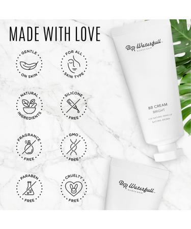 BR Waterfull Korean BB Cream Tinted Moisturizer | Hydrating Blemish Balm with Dewy Finish | Redness Corrector & Face Primer for Glowing Skin | Light Natural Shade - Buy Online on GoSupps.com