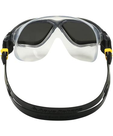 Aquasphere Vista Adult Unisex Swimming Goggles | Wide Vision | Anti-fog & Anti-scratch Lens | Black/Dark Grey - Buy Online on GoSupps.com