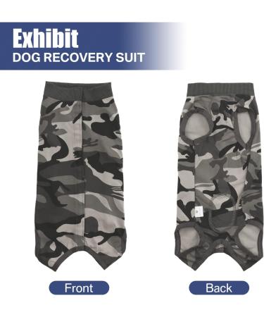 MI CASA Dog Recovery Suit - Female Bodysuit for Post-Surgery Care - Camouflage, Size L - Buy Online on GoSupps.com