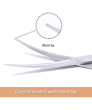 LovinPet Professional Dog & Cat Grooming Scissors | Stainless Steel Round Tip Shears for Cats & Dogs | Curved Pet Grooming Tools - Buy Online on GoSupps.com