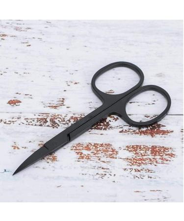 Black Stainless Steel Scissor Eyebrows Nose Hair Beard Scissor Beauty Tool Nose Hair Scissors fingernail Scissors Small Grooming Scissors(Nose Hair Scissor) Professional - Buy Online on GoSupps.com