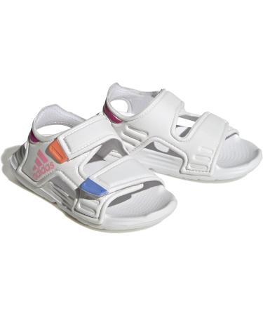 adidas Unisex Kids Altaswim Beach & Pool Shoes - 12 UK Child - White/Pink - Buy Online on GoSupps.com