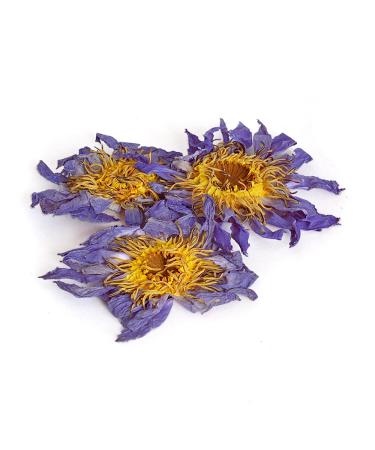 Tea Soul Tea Soul | Dried Blue Lotus Flowers Loose Petal and Pollen Packaging Relaxing and Calming Effect Stimulates Metabolism Sleep Aid Natural Aphrodisiac - 25g