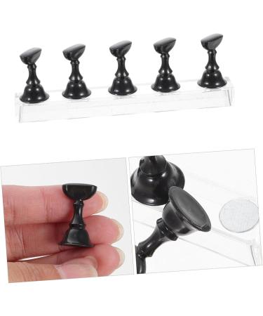 Ipetboom Magnetic Nails 2 Sets Nail Checkerboard Boxed Rack Bracket Electroplating Nail Art Holder Base 2.5x1.4x1.4cm Black - Buy Online on GoSupps.com