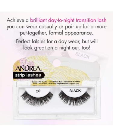Buy Andrea False Lashes Style 26 - Black | 4 Pairs - Best Quality & Free International Shipping - Buy Online on GoSupps.com