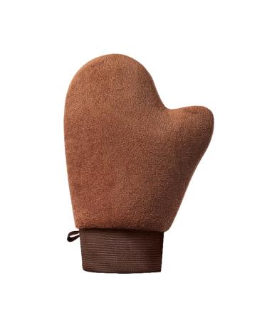 Gant autobronzant avec pouce ultra doux pour appliquer une mousse ou une lotion bronzante lavable en machine r utilisable sans soleil (marron)