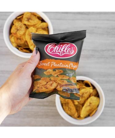 Chifles Sweet Plantain Chips (25-Pack) | Naturally Sweet & Crunchy Snack Packs | 30-40% Less Fat | Gluten-Free | 0.65 oz Bags (Pack of 25) - Buy Online on GoSupps.com